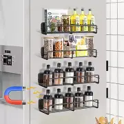 4 Pack Magnetic Spice Rack Organizer,Spice Rack Organizer Seasoning Rack for Kit