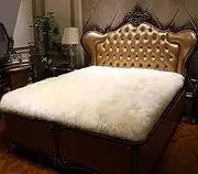 Sheepskin Wool Mattress Topper Pad Protector Cover - Bed Topper (190X