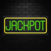 Jackpot Sign for Business Displays | LED Flex Neon | 32"W x 13"H x 1"D