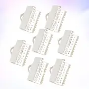 100 PCS Metal Clamp Cord End Fastener Clasps Crimps for Jewelry Making