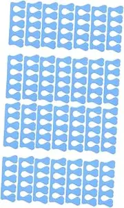 ASAKKURA 40pairs Sponge Toe Separators Comfortable Nail Spacers for Finger Toe Nail Art Easy to Use for Pedicures Random Colors Included