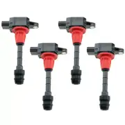 Quality Ignition Coil 4PCS for 2004-2010 Nissan Micra (K12) 1.4L, 22448-AX001