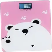 KOMBIUDA Digital Weight Scale for Baby Boys and Girls Electronic Scale Pink Easy to Read Display