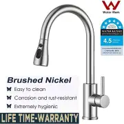 FURUISI Kitchen Mixer Tap 360° Swivel Brushed Nickel Sink Faucet 360° Swivel Tap