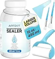 ARTDOT 16 oz/480 ml Diamond Painting Sealer Kits for Adults, Large Capacity Glue as Diamond Art Accessories and Jigsaw Puzzles Tools