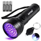 51 LED 395 nM UV Flashlight Black Light Flashlight, Portable UV Black Light f...