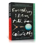 伍綺詩 無聲告白 英文原版 EVERYTHING I NEVER TOLD YOU 全英文書