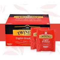 在飛比找蝦皮購物優惠-食都 奶茶原料 奶茶茶包 英國TWININGS川寧英式早餐紅