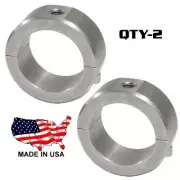 2 pc - 2 Bolt Steel Universal Roll Bar Tubing Clamp 2" with 3/8" Threaded Mount