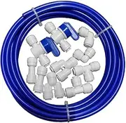Xunweiad 1/4 Inch O.D. Length 32.8ft(10 Meters) Water Tubing, Hose Pipe for Water Purifiers System