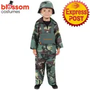 CK3179 Army Boy Camouflage Military Boys Child Soldier Book Week Party Costume