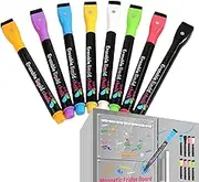 Liquid Chalk Markers | Water-soluble Fluorescent Mirror Markers | With 1mm Fine Tipsdust Free Erasable Liquid Chalk For Fluorescent LED Light Board Pen Borato