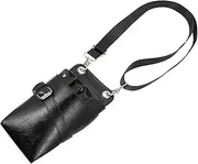 MERRYHAPY PU Leather Scissor Holder Bag Multi Pocket Barber Scissors Pouch Lightweight Organizer for Hair Tools for Salon Use Capacity Design