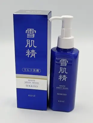 KOSE 高絲 雪肌精 靚白洗顏乳140ml-濃密且細緻的泡沫宛如吸附住肌膚般，洗淨後使膚質水潤柔軟的洗顏霜!