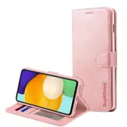For Samsung Galaxy A52 Case SupRShield Wallet Card Leather Flip Magnetic Stand Phone Cover (Rose Gold)