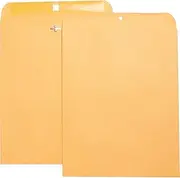 Business Source 36675 HVY-Duty Clasp Envelopes 11-1/2-Inch x14-1/2-Inch 100/BX Brown Kraft