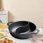 Divided Hot Pot Versatile Soup Pot for Fondue Family Gathering Restaurant