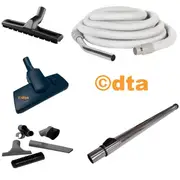 Ducted Vacuum Premium Hose 9 m Beige + Attachements To Suit All Systems