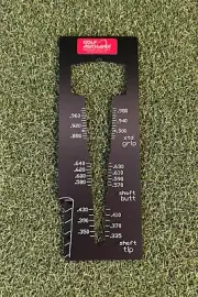 NEW Golf Mechanix Grip And Shaft Tip Dimensioning Combination Gauge