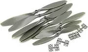 4pcs/lot 10x4.7 1047/12x38 1238 CW CCW Propeller Multi-Rotor Copter Quadcopter Gray Color Dropship (2pair) Drone Accessories Propeller(ATG 1147 Grey)