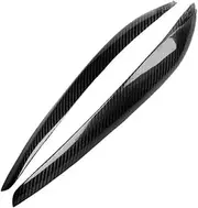 NSHSNKWB Dial Triple Pod Gauge Meter Decoration Compatible for Nissan GTR R34 1999-2004 LHD RHD Car Real Carbon Fiber Cover Trim 52mm(Headlight Eyebrows)