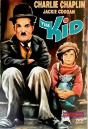 Charlie Chaplin & Jackie Coogan The Kid Movie Poster 24 x 35