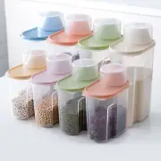 Food Container Storage Large Plastic Rice Snacks 1x 3 Containers Cereal