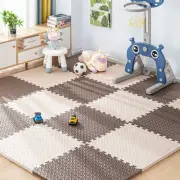 16pcs Puzzle Exercise Mat w/ EVA Foam Interlocking Floor Tiles Gray GYM Home New