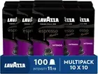 Lavazza, Espresso Maestro Intenso, 100 Coffee Pods Compatible with Nespresso