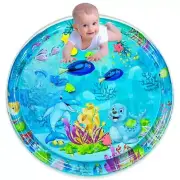 100cm Inflatable Baby Water Play Mat Dolphin Seal Pattern PVC Cushion Toy