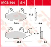 TRW Lucas Sintered lining MCB604SH