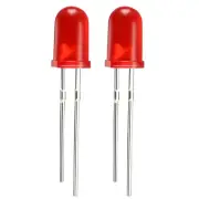 40pcs 5mm Red Round LED Diode Electronic Component Emitting Light 1.9-2.1V