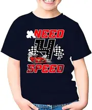 [Generic] Need 4 Speed Racing Car 4th Birthday Party Race 4 Years Old Toddler Shirt Girl Boy