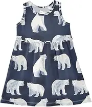 [Caihoyu] Girl Tank Dresses Toddler Soft Spring Dresses Summer Active Playwear, Multicolor11, 3 Years