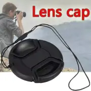 49mm Lens Cap center pinch snap on Front Cover string AU W New Nikon US