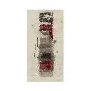 2'4"x4'8" White Hand Knotted Lori Buft Gabbeh Modern Wool Runner Rug R90768