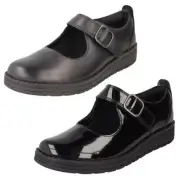 Girls Clarks Formal/School Shoes - Mendip Stitch