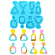 Geometry Keychain Earrings Molds Epoxy Silicone Mold Jewelry Casting DIY