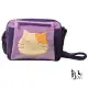 ABS貝斯貓 可愛貓咪拼布 肩背包 斜背包 (紫) 88-193