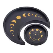 Decor Tray Large Capacity Round Decoration Reusable Aromatherapy Essential Oil Moon Tray Home Accessories QingHai S