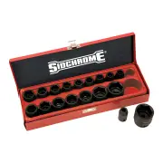 Sidchrome XS418M - Impact Socket Set 1/2" Drive 18 Piece Metric