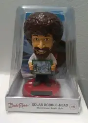 Bob Ross Solar Bobble-Head I Move Under Bright Light Figure