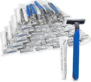 (100 Pack) Kheoxusa Disposable Razors,Disposable Razors For Women,Mens Disposable Razors,Bulk Razors Disposable Individually Wrapped for Men,Women and Lady,Multipurpose Individually Wrapped-Blue