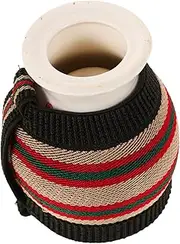 Heat Insulated Moxibustion Cup Double Layer Ceramic Scraping Pot Ergonomic Design for Salon