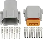 10 Sets DJ3081Y-1.6-11/21 DT Connectors 8 Pin DT04-8P/DT06-8S Automobile Waterproof Wire Electrical Connector Plug 22-16AWG