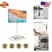 Versatile Swivel TV Stand on Wheels for 32-70 Inch LCD/LED TVs, Easy Assembly