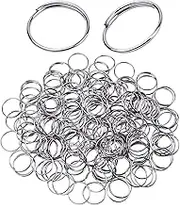 H&D 500pcs Round Edged Split Circular Ring Clips for Crystal Lamps Crystal Curtain Crystal Garland Necklaces Keys Earrings Jewelry Making and Craft Ideas (14mm Silver)
