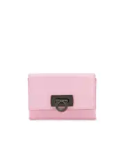 Salvatore Ferragamo Gancini Clasp Credit Card Holder One size Pink