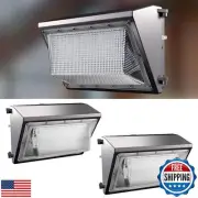 Lightdot 2Pack 150W LED Wall Pack Lights, 100-277v Dusk to Dawn Smart Photoce