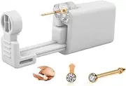 [SLVIEKAE] Self Nose Piercing Gun Self Nose Piercing Gun Kit Safety Nose Piercing Gun Kit Tool (Gold)